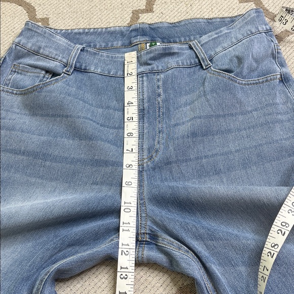 Halara Flex High Waisted Pockets Straight Leg Washed Casual Jeans , 02636266, LG - Picture 12 of 13